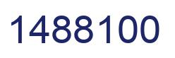 Number 1488100 blue image