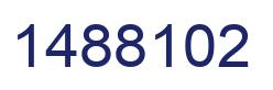 Number 1488102 blue image