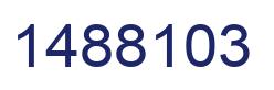 Number 1488103 blue image