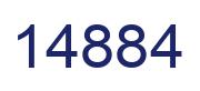 Number 14884 blue image