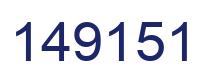 Número 149151 imagen azul