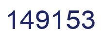 Número 149153 imagen azul
