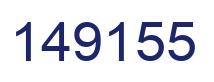 Number 149155 blue image