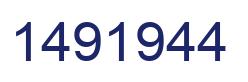 Number 1491944 blue image