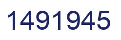 Number 1491945 blue image