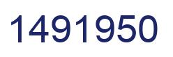 Number 1491950 blue image