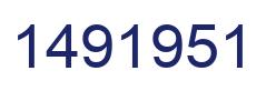 Number 1491951 blue image