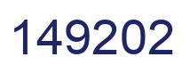 Number 149202 blue image