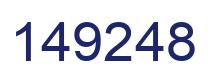 Number 149248 blue image