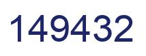 Número 149432 imagen azul