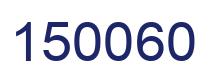 Número 150060 imagen azul