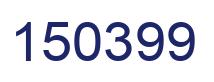 Number 150399 blue image