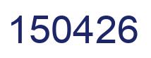 Número 150426 imagen azul