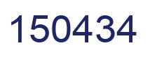 Number 150434 blue image