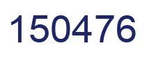Número 150476 imagen azul