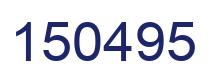 Number 150495 blue image