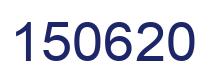 Número 150620 imagen azul