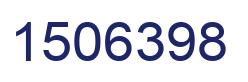 Number 1506398 blue image