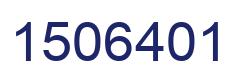 Number 1506401 blue image