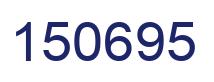 Number 150695 blue image