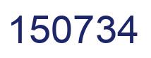 Número 150734 imagen azul