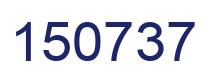 Number 150737 blue image