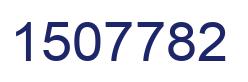 Number 1507782 blue image