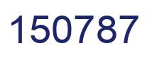 Number 150787 blue image