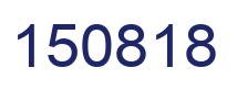 Number 150818 blue image