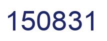 Número 150831 imagen azul