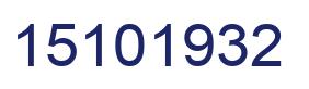Número 15101932 imagen azul