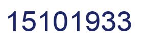 Número 15101933 imagen azul