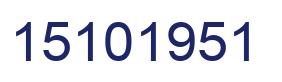 Number 15101951 blue image