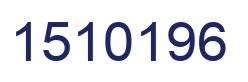 Número 1510196 imagen azul