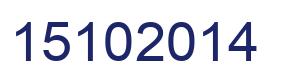 Number 15102014 blue image