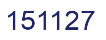 Número 151127 imagen azul