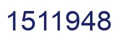 Number 1511948 blue image