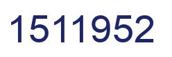 Number 1511952 blue image