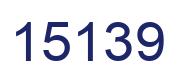 Number 15139 blue image