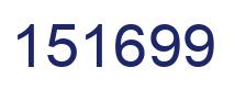 Número 151699 imagen azul