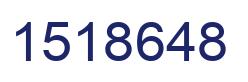 Number 1518648 blue image