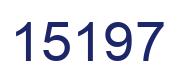 Number 15197 blue image