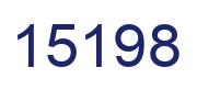 Number 15198 blue image