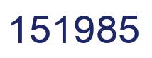 Número 151985 imagen azul