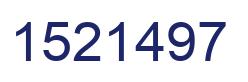 Number 1521497 blue image