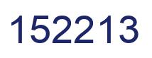Number 152213 blue image