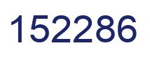 Number 152286 blue image
