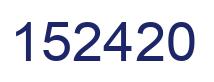 Number 152420 blue image