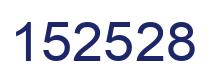 Number 152528 blue image