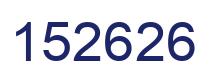 Number 152626 blue image